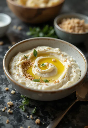 Baklažánová nátierka s tahini dresingom
