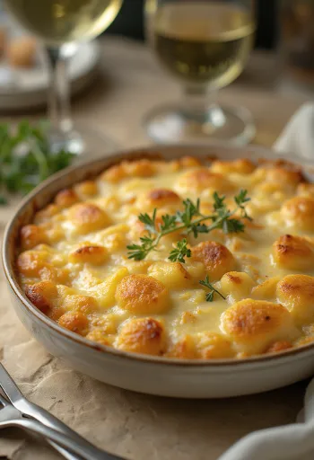 Bacalhau com natas portugalské zapekané jedlo s treskou