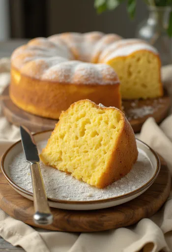 Jednoduchá maslová torta v jednoduchom podávaní