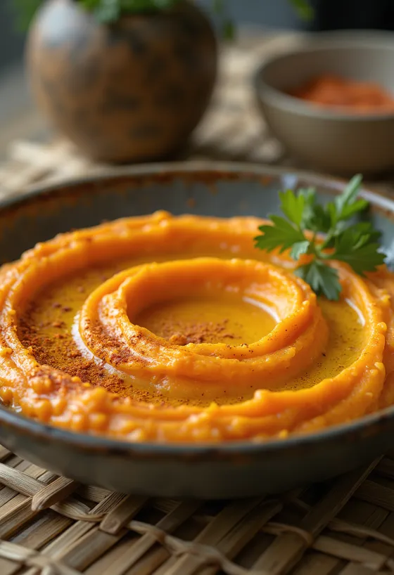 Pikantný mrkvový hummus