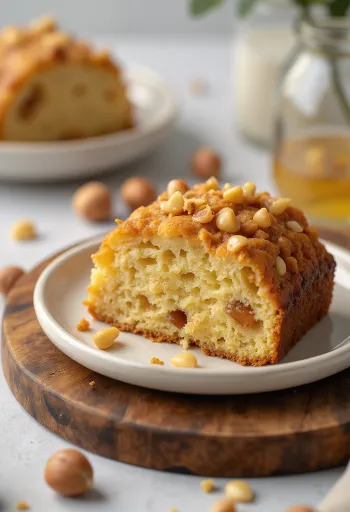 Medovo-orieškové rezy na tanieri