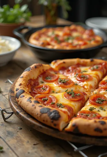 Detroit Style Pizza štvorcová, hrubá a chrumkavá