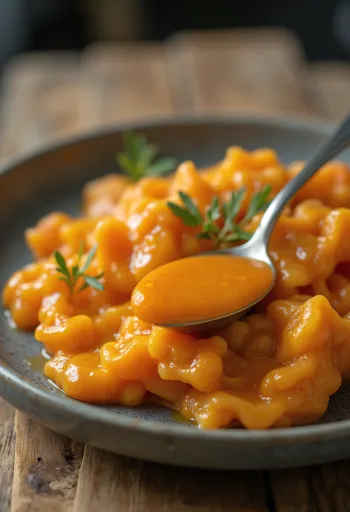 Servírovaná papriková maslová omáčka