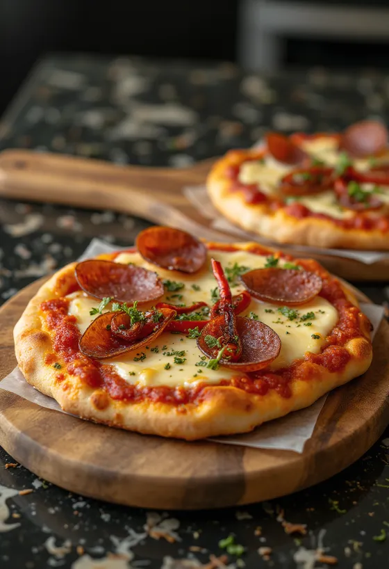 Pizza Diavola s gorgonzolou a čili
