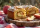Zimná jablková torta naservírovaná