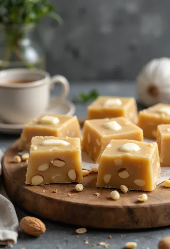 Pé de moleque so salkom, ozdobené arašidmi