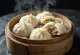 Čerstvo naparené čínske plnené knedličky baozi