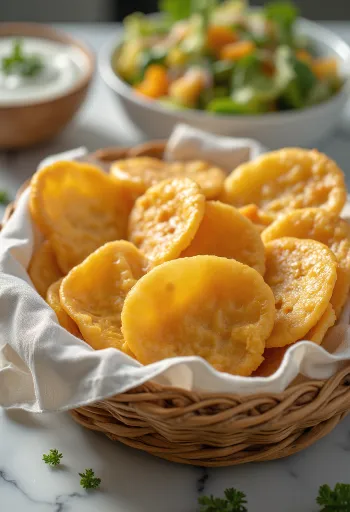 Chrumkavé syrové kolieska čerstvo upečené, s vrstvou syra upečenou dozlatista