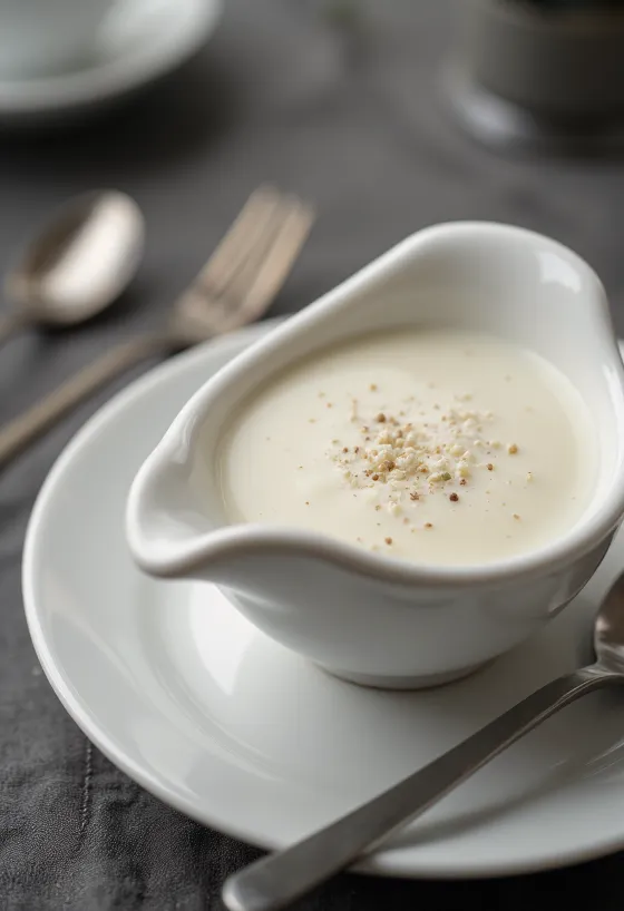 Smotanová rozmarínová omáčka servírovanie