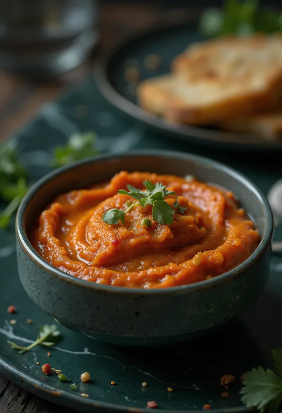 Servírovaná omáčka Romesco
