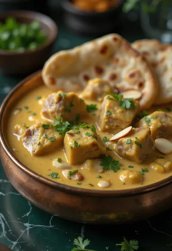 Jahňacia Korma servírovaná