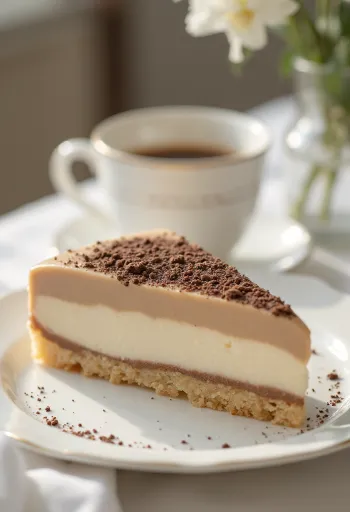 Gaštanová penová torta v elegantnom servírovaní