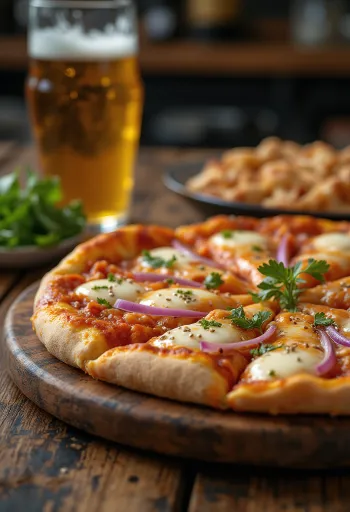 Kimchi pizza s kórejským kimči a omáčkou gochujang