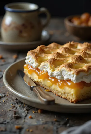 Rákócziho tvarohová torta s ozdobnou mriežkou