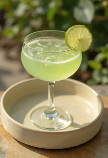 Kokteil Daiquiri ozdobený plátkom limetky