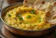 Khichdi s lúpaným mungom, ozdobené čerstvým koriandrom