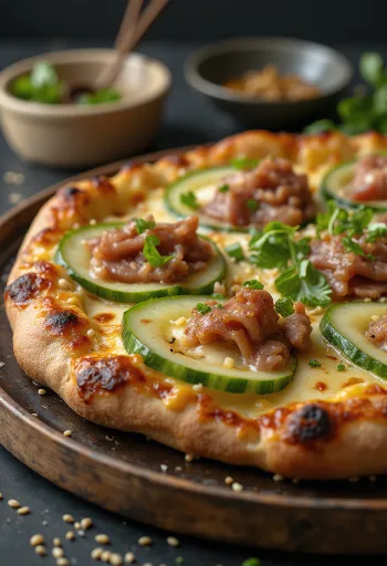 Peking Duck Pizza s čínskou pekinskou kačicou a hoisin omáčkou