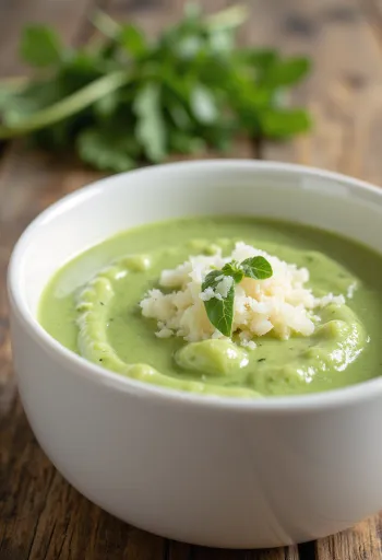 Smotanová rukolová omáčka servírovaná