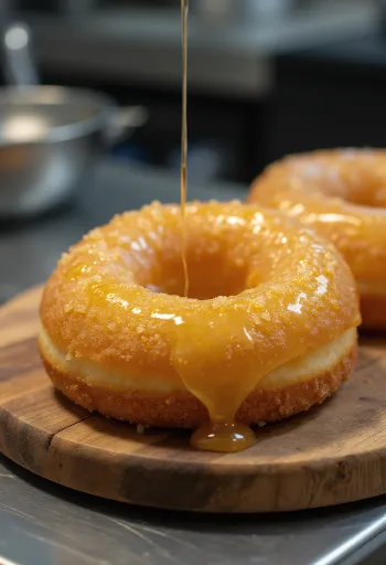 Medové šišky čerstvo servírované