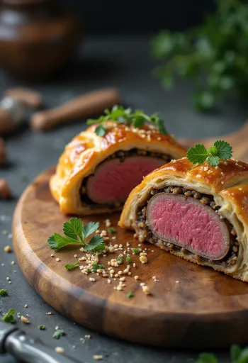 Hovädzie Wellington servírované