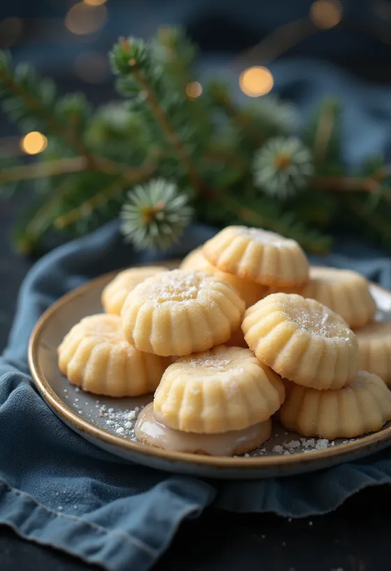 Medové perníčky poliate polevou, vo vianočnej atmosfére