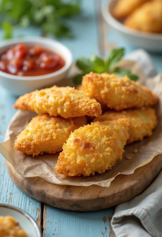 Coxinha s pikantnou omáčkou, chrumkavé a lákavé brazílske jedlo