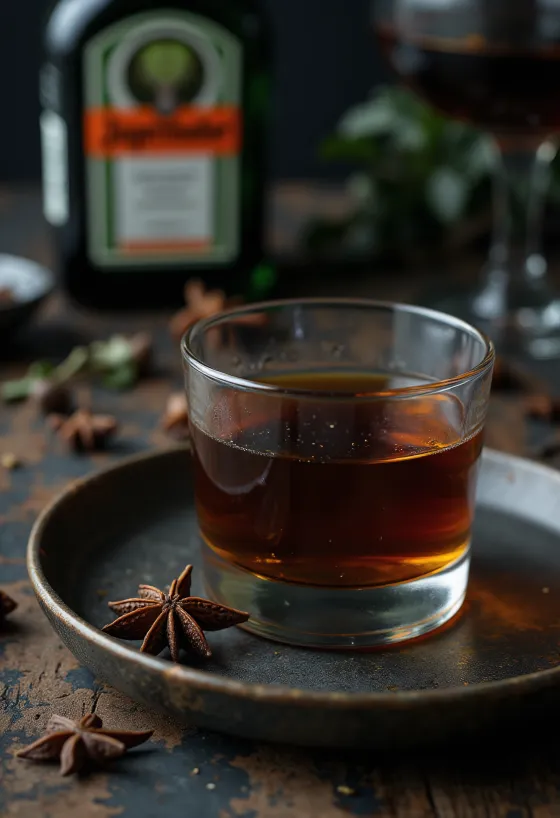 Domáci Jägermeister vo fľaši