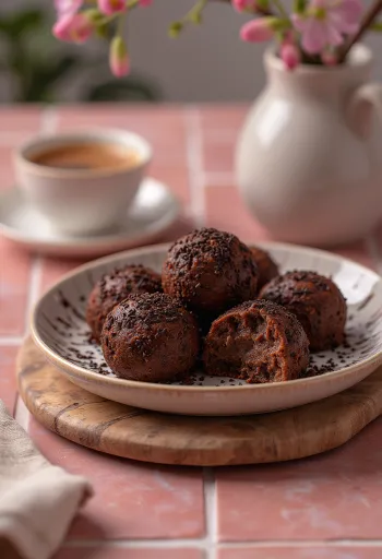 Klasické guličky Brigadeiro s posýpkou, čerstvo pripravené