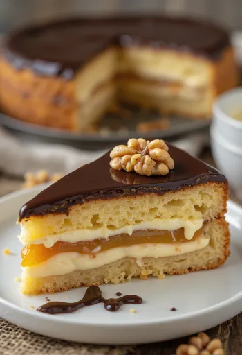 Žerbó torta pripravená na servírovanie