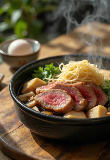 Hovädzie Sukiyaki so zeleninou v hrnci