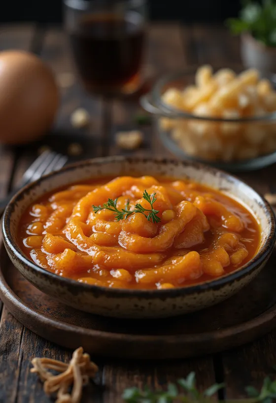 Pálivá omáčka Mitmita podávaná s chlebom injera