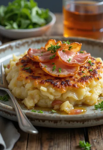 Trinxat de la Cerdanya, podávané s čerstvou petržlenovou vňaťou