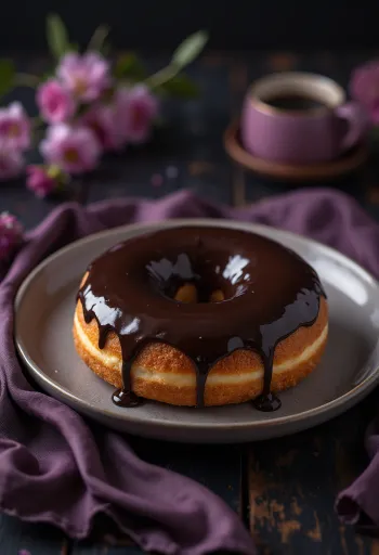 Size Doughnut posypaný práškovým cukrom