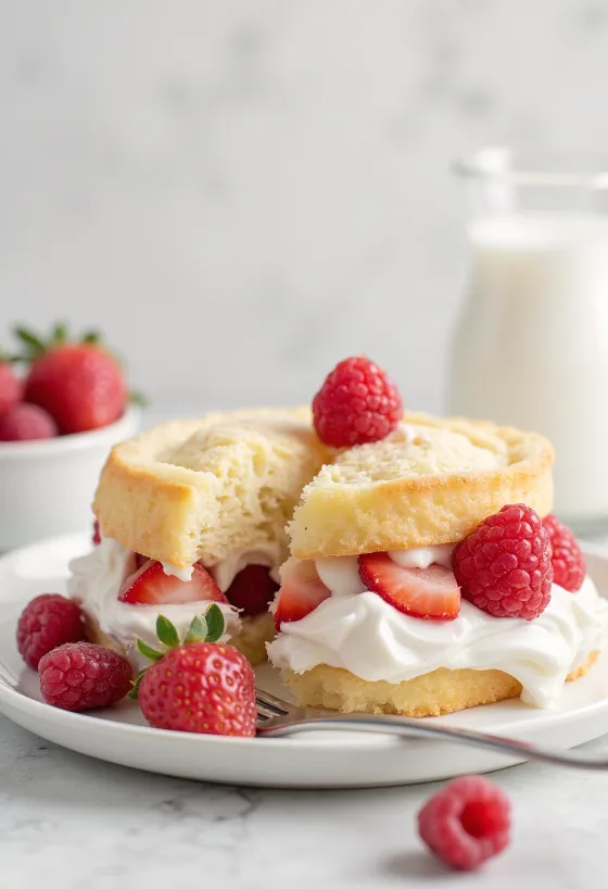 Jednoduchá šľahačková torta servírovanie
