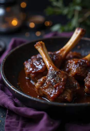 Servírovaný údený BBQ hovädzí chvost