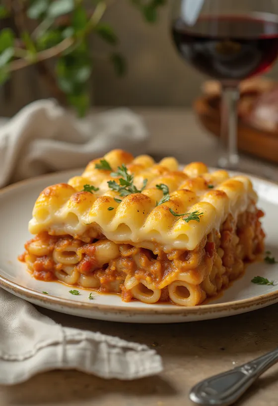 Pastitsio servírované