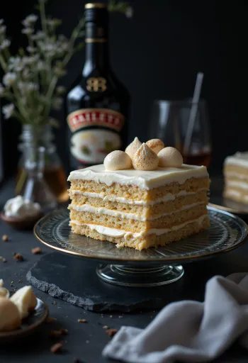 Baileys krémes torta servírovanie