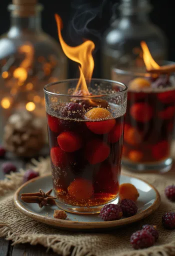 Krampampula s efektným horiacim cukrom a koreninami