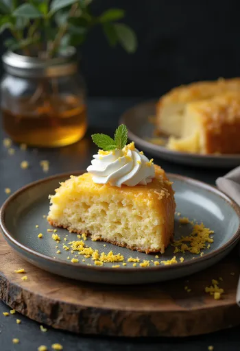Torta z kokosovej múky zdobená čerstvým ovocím
