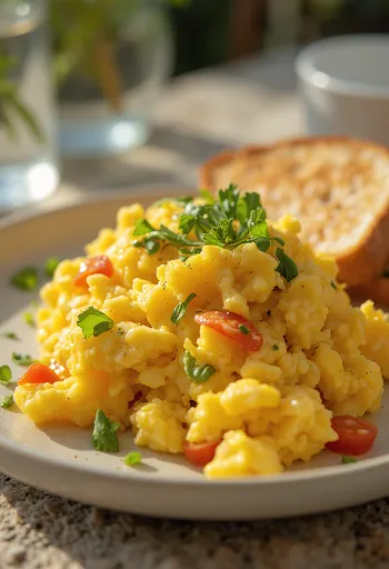Tofu praženica s kurkumou a čerstvou zeleninou