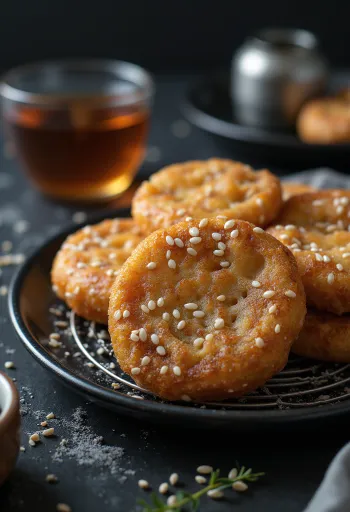 Vyprážaná Anarsa, obalená v chrumkavom sezame