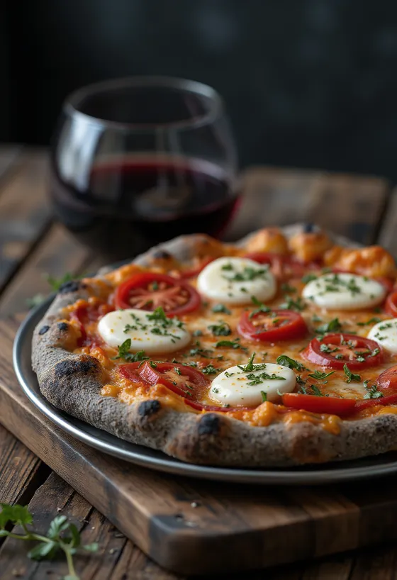 Pizza di Grano Arso z pálenej pšenice s talianskymi syrmi
