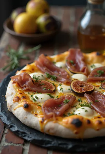 Pizza ai Fichi e Prosciutto s figami a šunkou