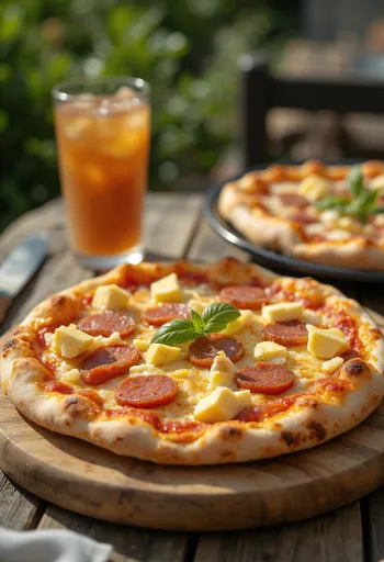 Servírovaná Pizza Dominicana