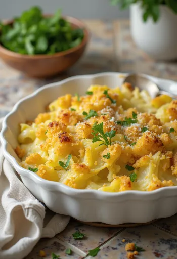 Vegánsky zapekaný kel servírovanie