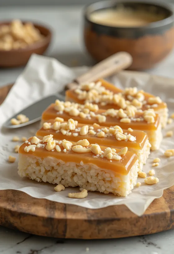 Chikki s burizónmi a praženými arašidmi, s karamelizovaným cukrom