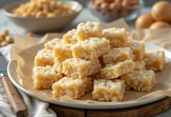 Chikki s burizónmi a praženými arašidmi, s karamelizovaným cukrom