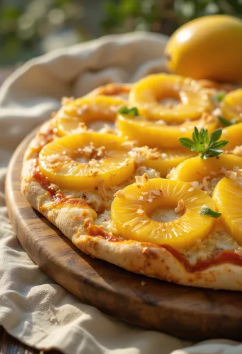 Pizza ai Frutti Tropicali s tropickým ovocím a ricottou